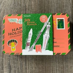 NWT Benefit Jolly Brow Bunch set deep brown with gift tin